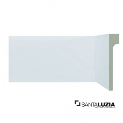 Rodap Santa Luzia MOD-548 Reforma Branco 2,40m x 11cm x 2,0cm (barra)
