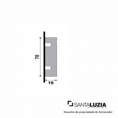 Guarnio Vista Santa Luzia MOD-459 Branca 2,40m x 7cm x 1,6cm (barra)