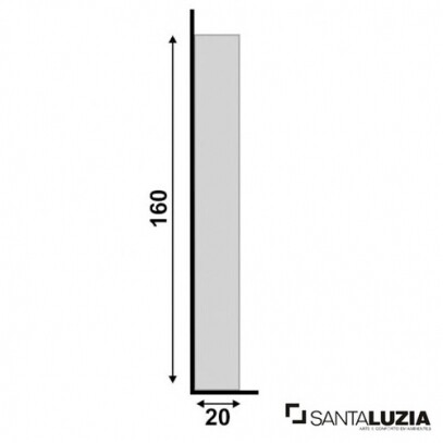 Scalo Santa Luzia MOD-194 Branco 16cm x 11cm x 2cm