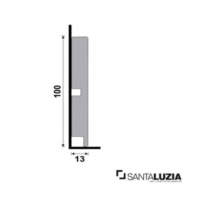 Rodap Santa Luzia MOD-454 Branco 2,40m x 10cm x 1,3cm (barra)