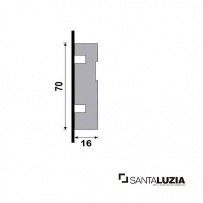 Guarnio Vista Santa Luzia MOD-456 Branca 2,40m x 7cm x 1,6cm (barra)
