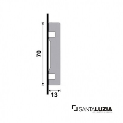 Guarnio Vista Santa Luzia MOD-451 Branca 2,40m x 7cm x 1,3cm (barra)