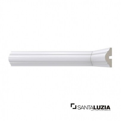Rodameio Santa Luzia MOD-465 Branco 2,40m x 4cm x 1,7cm (barra)