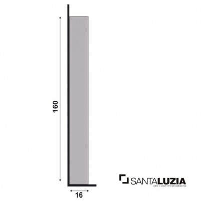 Scalo Santa Luzia MOD-186 Branco 16cm x 8cm x 2cm