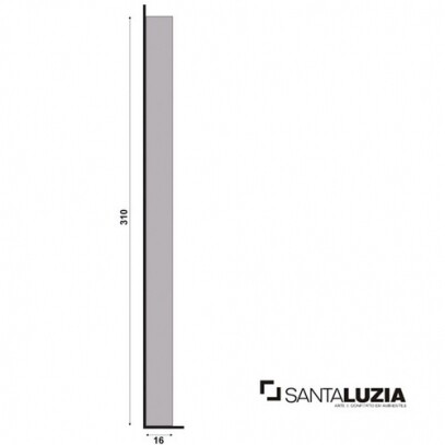 Scalo Santa Luzia MOD-188 Branco 31cm x 11cm x 2cm