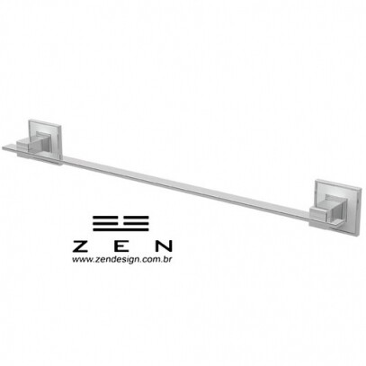 Toalheiro de Banho Simples Branco/Polido Jazz Zen Design BA0039