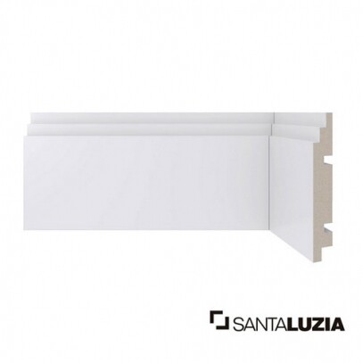 Rodap Santa Luzia MOD-464 Branco 2,40m x 10cm x 1,6cm (barra)