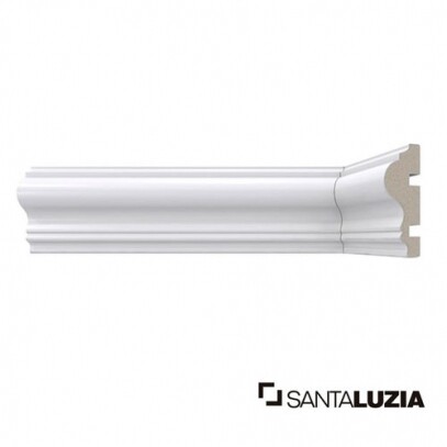 Rodameio Santa Luzia MOD-467 Branco 2,40m x 6cm x 2,3cm (barra)