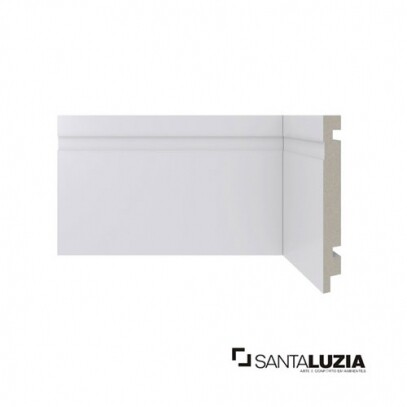 Rodap Santa Luzia MOD-480 Branco 2,40m x 15cm x 1,6cm (barra)