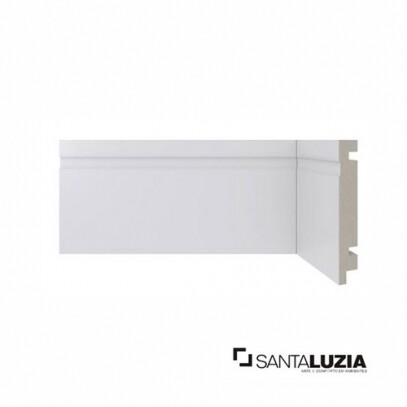 Rodap Santa Luzia MOD-457 Branco 2,40m x 10cm x 1,6cm (barra)