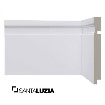 Rodap Santa Luzia MOD-515 Branco 2,40m x 15cm x 1,6cm (barra)