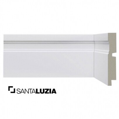 Rodap Santa Luzia MOD-514 Branco 2,40m x 10cm x 1,6cm (barra)
