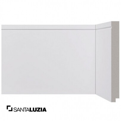 Rodap Santa Luzia MOD-518 Branco 2,40m x 15cm x 1,6cm (Barra)