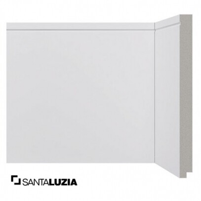 Rodap Santa Luzia MOD-519 Branco 2,40m x 20cm x 1,6cm (Barra)