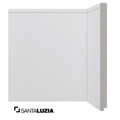 Rodap Santa Luzia MOD-520 Branco 2,40m x 25cm x 1,6cm (barra)