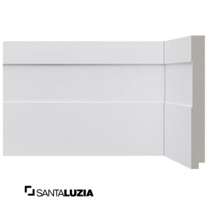 Rodap Santa Luzia MOD-522 Branco 2,40m x 15cm x 1,6cm (barra)