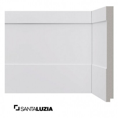 Rodap Santa Luzia MOD-523 Branco 2,40m x 20cm x 1,6cm (barra)