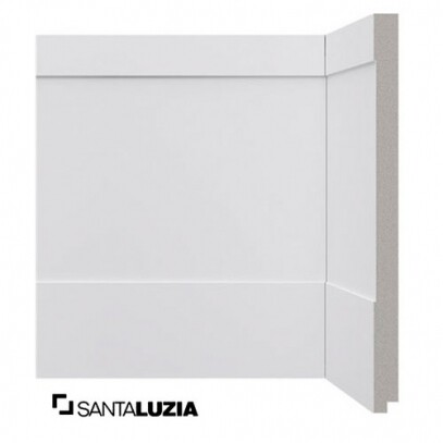 Rodap Santa Luzia MOD-524 Branco 2,40m x 25cm x 1,6cm (barra)