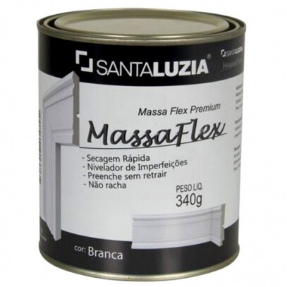 Massa Flex Premium Branca Santa Luzia 340g