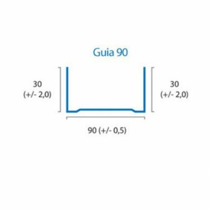 Perfil Guia G-90/30 c/ 3mts