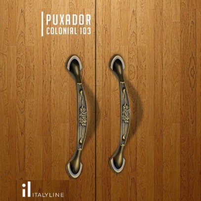 Puxador MOD-103 Colonial Antique 96mm/128mm Italyline